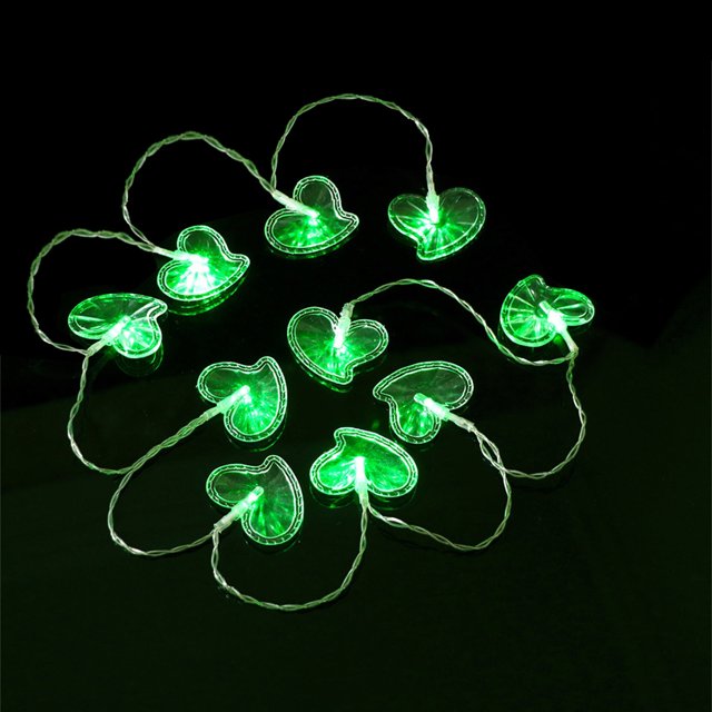 TIMIFIS Valentine Day Decor 65 In 10 LEDs Heart Lights String Lights Battery Operated with Remote Valentines Decorations for The Home Kids Bedroom Christmas Mother's Day(Red White) Gifts