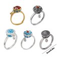 thumbnail image 3 of TopLLC Rings Thai Couple Male And Female Six-character Mantra Transfer Agate A ring, 3 of 3