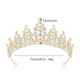 thumbnail image 2 of Elegant Rhinestone Bridal Headband Wedding Bride Hair Accessory Party Headpiece For Women Girls Prom Pageant, 2 of 3