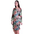 thumbnail image 4 of Moomaya Womens Full Sleeve Printed Midi Length Printed Bodycon Dress, 4 of 6
