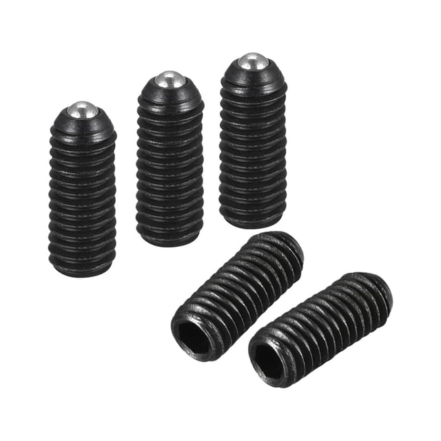 Unique Bargains Ball Point Set Screws, M3 x 8mm High Carbon Steel Metric Spring Hex Socket Grub Screw 20 Pack