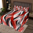 thumbnail image 2 of Erosebridal Abstract Stripe Coverlet Set King,Modern Lines Bedding Set,Contemporary Art Decor,Breathable,3 Pieces, 2 of 5