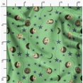 thumbnail image 2 of Soimoi Georgette Viscose Fabric Moon & Stars Galaxy Print Sewing Fabric Yard 42 Inch Wide, 2 of 6