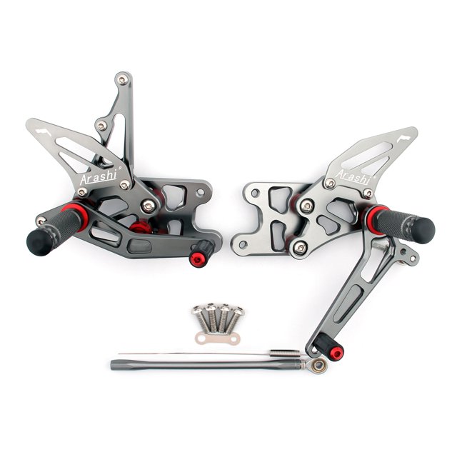 Repose-pieds Arrière pour Suzuki GSXR 1000 2007-2008 Gris