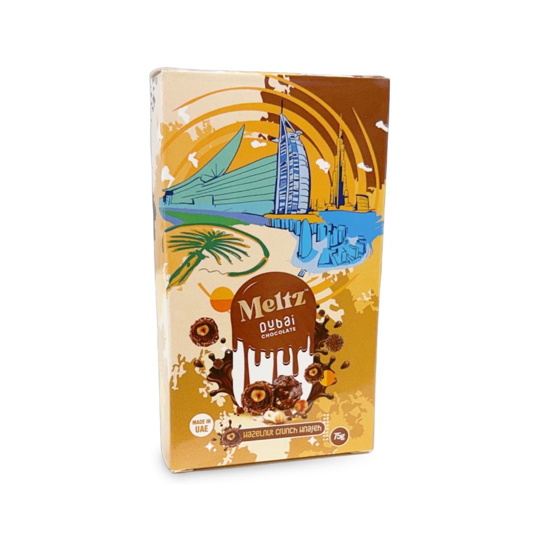 Meltz Hazelnut Crunch Knafeh Dubai Chocolate Bar (UAE) 75g