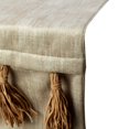 thumbnail image 2 of Le HomeCentric décoratif Table Runner 14 '' x 36 '' Suede avec feuille et glands - Kayla, or, modèle de couleur unie, 2 of 4