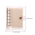 thumbnail image 4 of 1 Set of Loose-leaf Notebook Waterproof Binder 6-Rings Binder Notebook Novelty Writing Notepad, 4 of 8