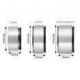thumbnail image 3 of mmirethe 4pcs Wheel Rims Aluminum Alloy For SCX10 D90 TRX4 TF2 CC01 Capra 1/10 Crawler RC Car Accessories Replacement Parts RC Upgrade Part Titanium, 3 of 6
