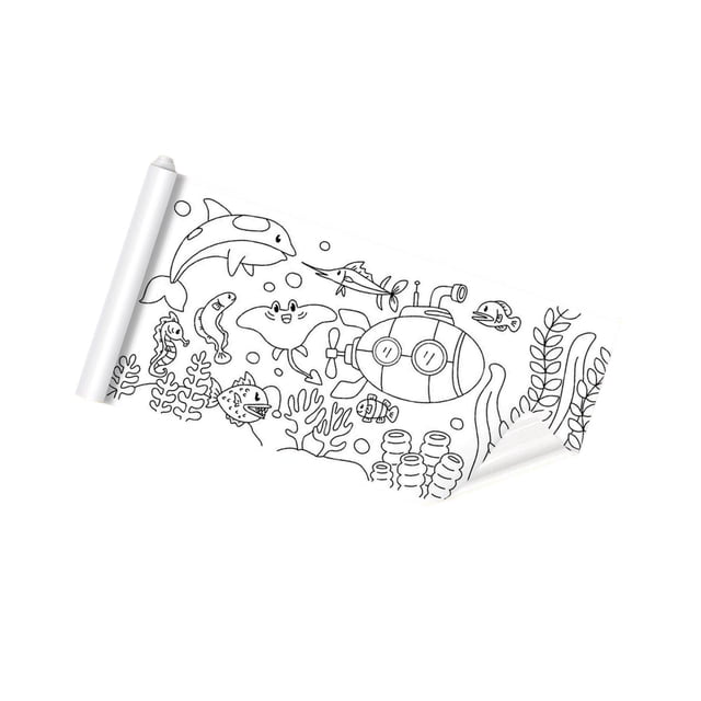 facefd Rouleau de Dessin Portable pour Enfants Affiche de Coloriage Étudiant Enfants B