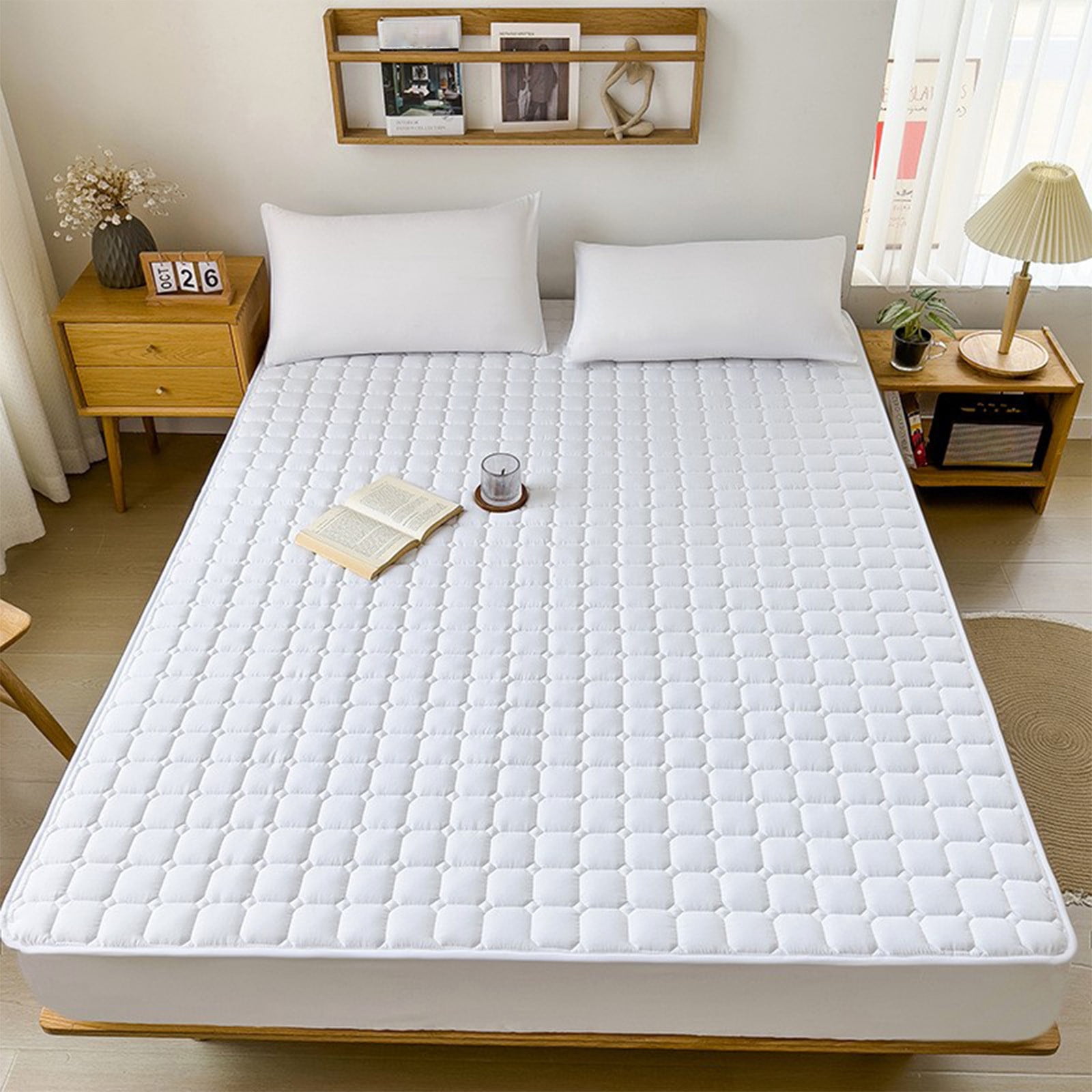 SROBPTY Bed Sheets, Mattress for All Seasons Soft Cushion Non Slip Pad Double Bed Size