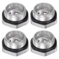 thumbnail image 1 of Unique Bargains 4pcs Air Compressor Oil Sight Glass G1" Male Aluminum Hex Head Oil Indicator Window, 1 of 5