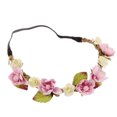 thumbnail image 4 of EeaseCA 8pcs Baby Florals Elastic Headband Simulation Flower and Leaf Headwrap Headdress (Random Color), 4 of 8