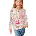 thumbnail image 1 of QIPOPIQ Chandail à Col Rond pour Filles, Molleton Doux de Poids Moyen à Enfiler pour Filles Taille 3-14 Ans Vêtements pour Enfants Liquidation, 1 of 6