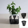 thumbnail image 2 of DYNWAVECA 25Pcs 5cm Garden Slotted Cups Pots Basket for Hydroponics Orchids - White, 2 Inch, 2 of 7