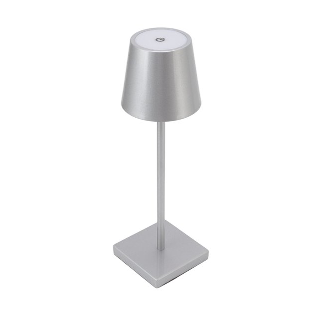 Lampe de Table à DEL, Lampe de Table Ergonomique Sans Fil à DEL Portable Rechargeable Moderne à Intensité Réglable pour Bar pour Extérieur Or,Argent,Noir,Blanc