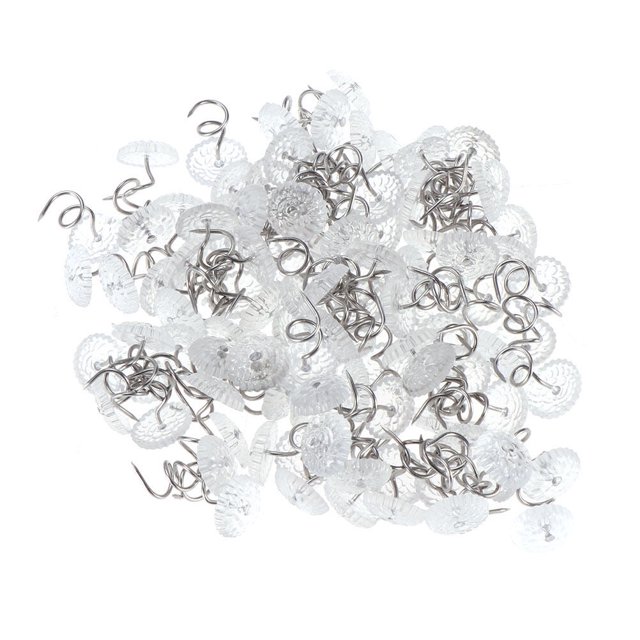 150pcs Dust Ruffle Spiral Push Pin to Keep Skirt in Place Bedding Accessories