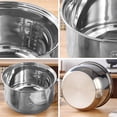 thumbnail image 3 of RRJ Stainless Steel Rice Cooker Inner Pot Replacement, Multifunctional Non-Stick Cooking Pot For Rice Grains Stews Soups, Durable Removable Inner Bowl For Electric Rice Cooker, Universal Fit, 3 of 5