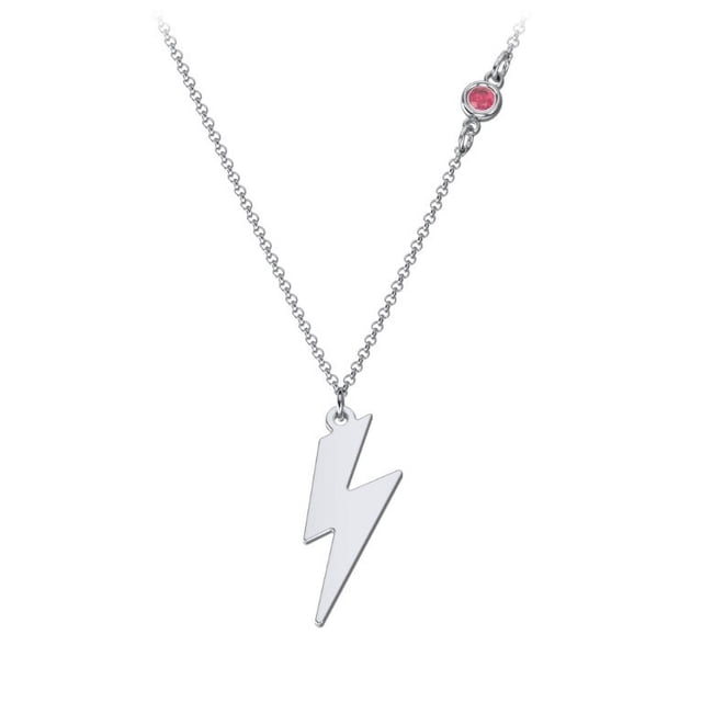Collier Breloque Éclair avec Pierre Précieuse