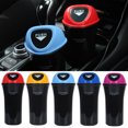thumbnail image 4 of Car Trash Can Garbage Bin Waste Rubbish plastic rubbish Mini Storage Can Vehicle Plastic Trash Bucket, Red, 4 of 9