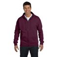 thumbnail image 1 of Hanes 7.8 oz Mens cOMFORT BLEND EcoSmart Full-Zip Fleece Hood, Maroon, Small, 1 of 2