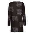 thumbnail image 4 of CEHVOM Blouse Décontractée à Manches Longues Imprimée pour Femme avec Poche Cardigan Manteau Liquidation, 4 of 5