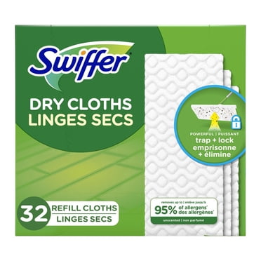 Swiffer Sweeper Dry Multi-Surface Sweeping Cloth Refills for Floor Sweeping and Cleaning, Unscented