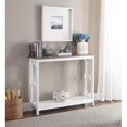 thumbnail image 1 of Convenience Concepts Omega Console Table in White and Driftwood Brown Wood, 1 of 3