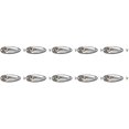 thumbnail image 1 of 10Pcs Boat Guitar 1/4 Inch Input Output Plate Socket 6.35mm Chrome Silver for Style Guitar Parts, 1 of 7