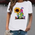 thumbnail image 2 of Pompotops T-Shirt à Manches Courtes Imprimé Tournesol Womens, 2 of 5
