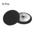 thumbnail image 3 of Unique Bargains 10pcs 36L Fabric Cloth Covered Button 23mm Round Metal Shank Sewing Buttons for Suits Dress Blouses, Black, 3 of 5