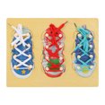thumbnail image 3 of Shoe Lace Activity Board, Tie Shoe Board Birthday Gift Beech Safe Mellow Educational Toy  For Hand Exercise For Elderly Children, 3 of 8