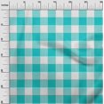 thumbnail image 2 of oneOone Polyester Lycra Turquoise Blue Fabric Gingham Check Sewing Craft Projects Fabric Prints By Yard 56 Inches Wide, 2 of 4