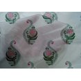 thumbnail image 4 of oneOone Cotton Silk Fabric Leaves & Floral Block Printed Craft Fabric BTY 42 Inch Wide, 4 of 4