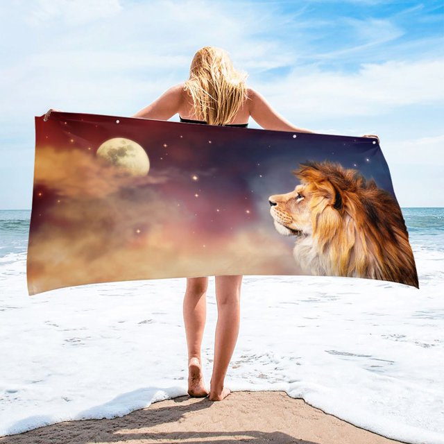 XZNGL Sand Towel Beach Towel Microfiber Beach Towel Super Lightweight Colorful Bath Towel Sandproof Beach Blanket Multi-Purpose Towel for Travel Swimming Pool 30X60 Inch
