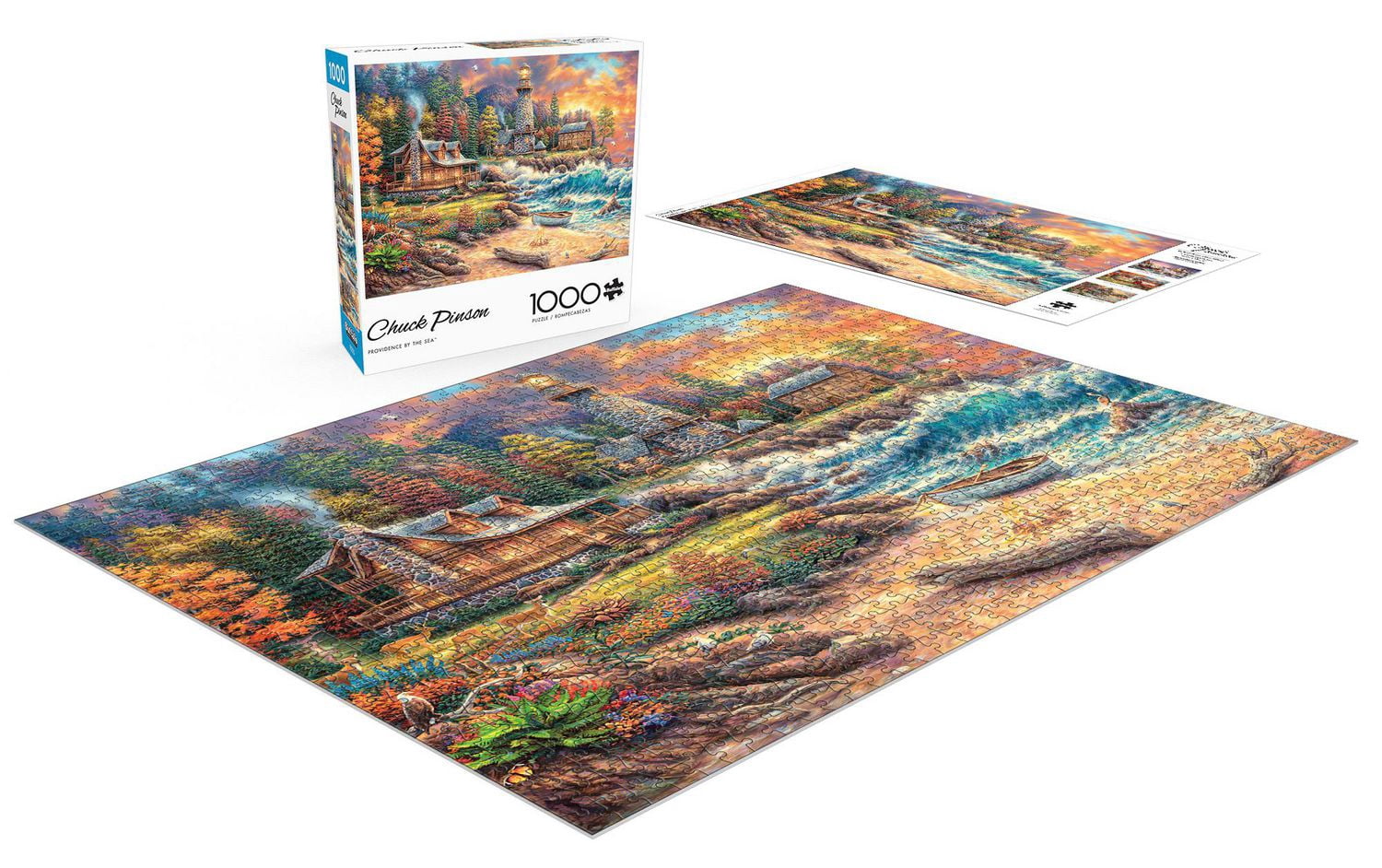 Buffalo Games - Le puzzle Chuck Pinson - Providence by the Sea - en 1000 pièces