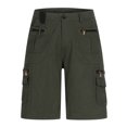thumbnail image 5 of LSLJS Men Casual Fashion Solid Shorts With Multi-pocket Button Zipper Shorts Pants, Mens Shorts Summer Clothes, 5 of 5