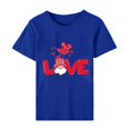 thumbnail image 5 of Pisexur T-shirt de la Saint-Valentin Haut T-shirt de la Saint-Valentin pour Femme Amour Imprimé T-shirt à Manches Courtes Haut à Manches Courtes Col Rond Haut/chemise, 5 of 5