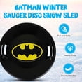 thumbnail image 2 of Slippery Racer Downhill Pro Round Batman Saucer Disc Snow Sled (2 Pack), 2 of 7