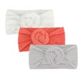 thumbnail image 1 of MIASHUI 3 Pack Stretchy Soft Knot Baby Girl Headbands with Hair Bows Head Wrap, 1 of 5