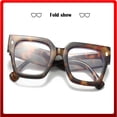 thumbnail image 3 of Glasses Fashion Oversized Blue Light Blocking Eyewear for Computer Screens with Big Square Frames for Work and Everyday Use, 3 of 6