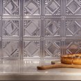 thumbnail image 2 of Fasade Decorative Vinyl Backsplash Kit- Covers 15 sq ft, Brushed Aluminum Finish, 2 of 6
