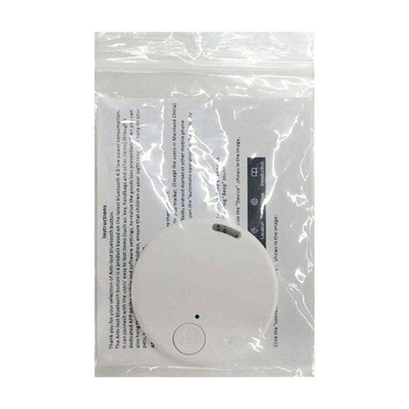 Traqueur GPS Portable Bluetooth 5.0 Dispositif de Recherche de Clés Anti-Perte pour Clés Sacs Animaux iOS Android Alarme Bidirectionnelle Léger