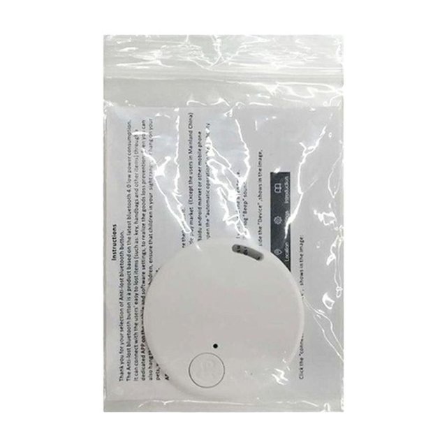 Traqueur GPS Portable Bluetooth 5.0 Dispositif de Recherche de Clés Anti-Perte pour Clés Sacs Animaux iOS Android Alarme Bidirectionnelle Léger