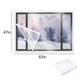 thumbnail image 2 of CUITING Window Insulation Kit  47 X 63 Inches  with Adhesive Tape  Cuttable Clear Film for Window Draft Proofing  Winter Insulation and Heat Retention, 2 of 5