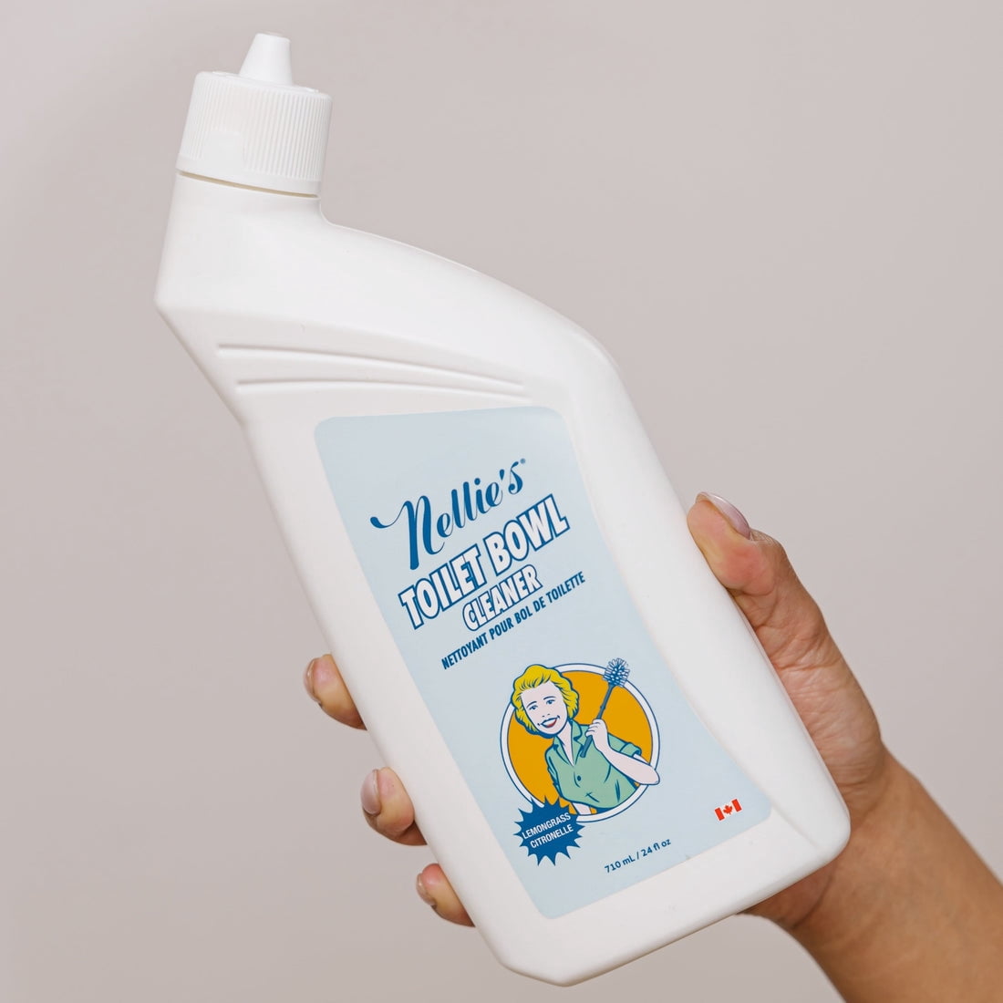 Nettoyant pour cuvette de toilettes Nellie's, nettoyage de salle de bain, 710 ml, parfum citronnelle