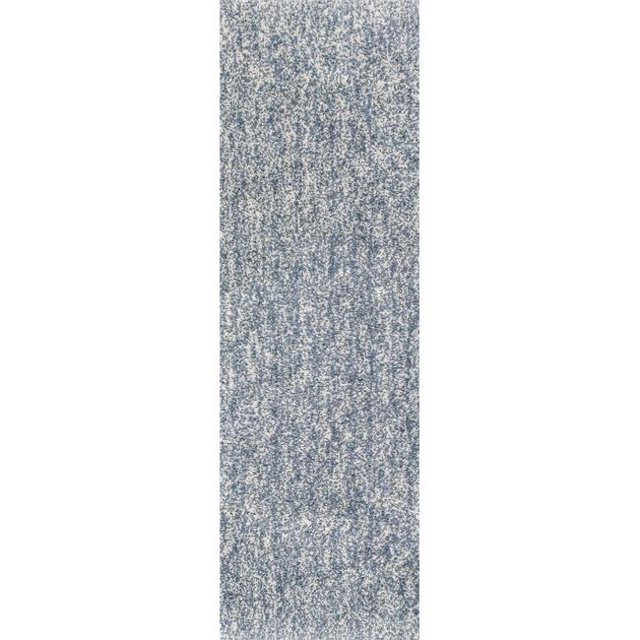 HomeRoots 353891 2 ft. 3 in. x 7 ft. 6 in. Runner Polyester Slate Heather Area Rug