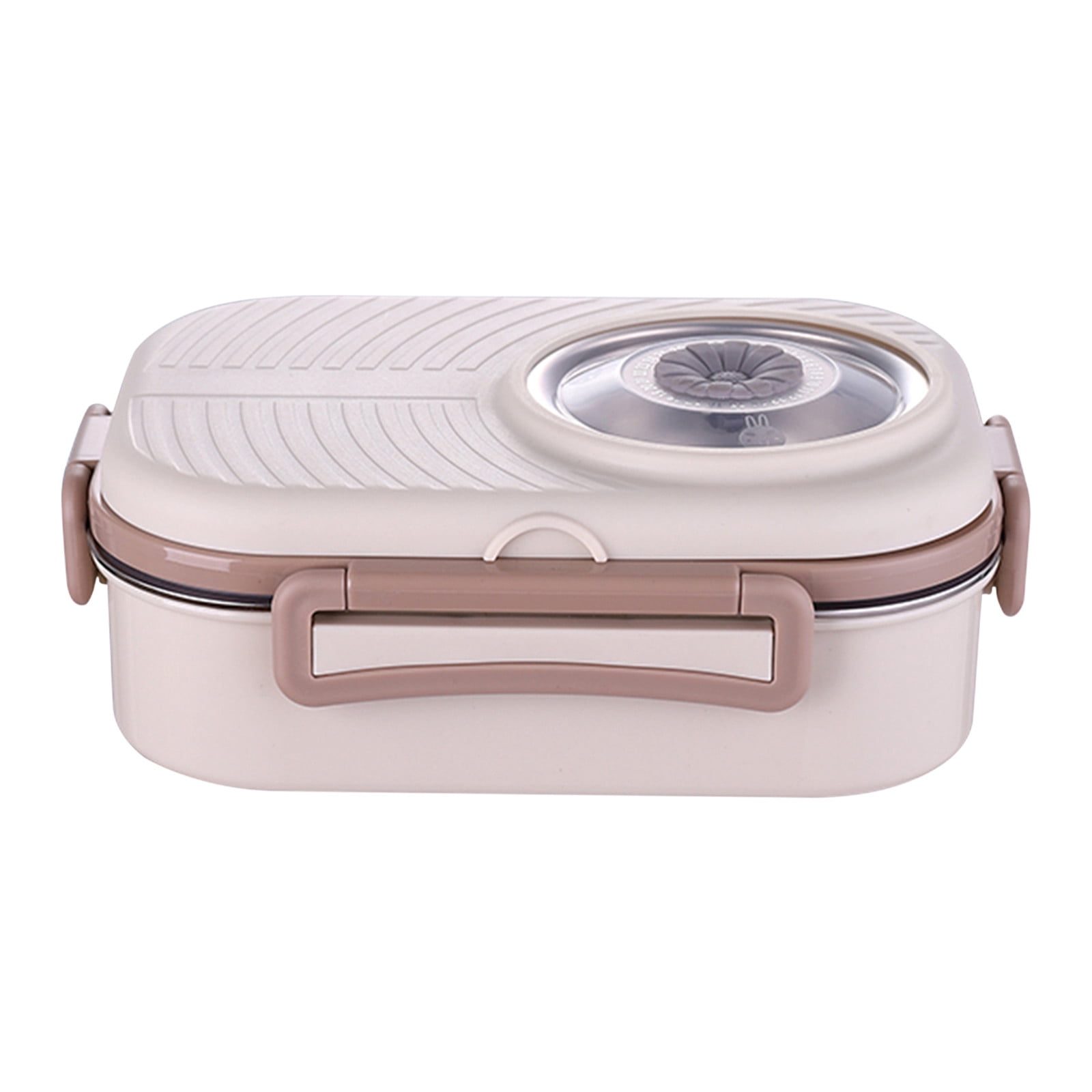 Cameland Stainless Steel Lunch Box Office Worker Student Lunch Box Sealed Lunch Box with Soup Bowl Student Tableware Compartment Insulation Lunch Box