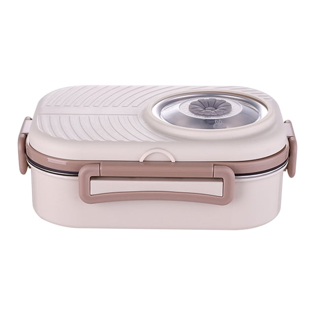 Cameland Stainless Steel Lunch Box Office Worker Student Lunch Box Sealed Lunch Box with Soup Bowl Student Tableware Compartment Insulation Lunch Box
