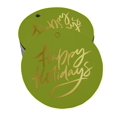 thumbnail image 1 of Inkdotpot Real Gold Foil Happy Holiday Tags Favor Hang Paper Tags 50 Pieces, 1 of 6