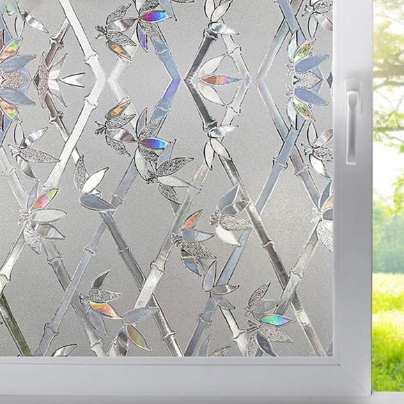 Ruibeauty Window Privacy Film, Window Vinyl Glass Covering, Stained Glass Decorative Film, Window Film Privacy Frosted, Static Window Clings, 18x40inch